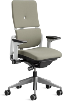 Steelcase Please Bürostuhl mit Bezug in Hellbeige und Trüffel
