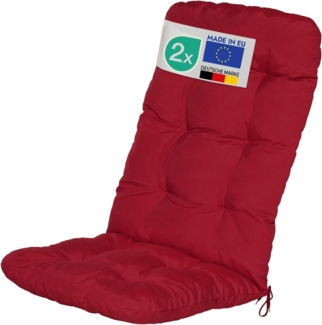 2er Set Beautissu Hochlehner Auflage Flair HL Rot