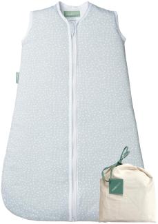 molis&co - Baby schlafsack ärmellos - Ideal für den Winter - Babyschlafsack tog 2.5 ohne Ärmel - 100% Baumwolle (Oeko-TEX 100), Premium Qualität - Grey Print (95 cm, 18-36 Monate)