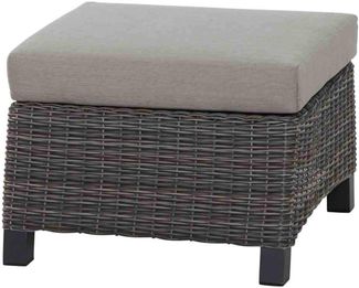 Siena Garden Loungehocker Corido SE Alu, Geflecht, inkl. Kissen