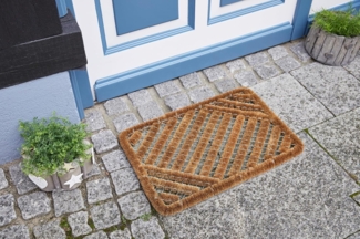 Andiamo Fußmatte Kokos Drahtgitter, rechteckig, Höhe: 30 mm, Schmutzfangmatte, robust & strapazierfähig, In- und Outdoor geeignet