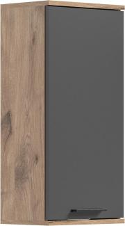 Hängeschrank Mason - Nox Oak / Basalt Grau