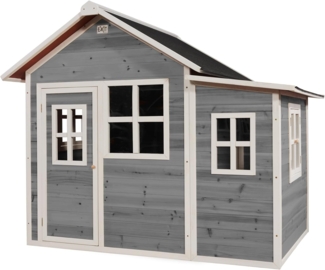 Exit Holz Spielhaus Loft 150 | Grau | 188 x 149 x 159 cm
