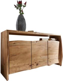 Sideboard Live-Edge 145 cm Akazie Natur 3 Türen