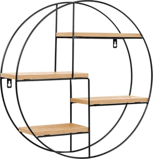 STILISTA® Design Regal rund Holz hell