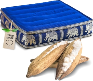 livasia Sitzkissen Bodensitzkissen (Deluxe) vegan und handgefertigt, 50x50x10cm, Kapok