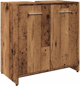 Waschbeckenunterschrank Altholz-Optik 60x33x60 cm Holzwerkstoff