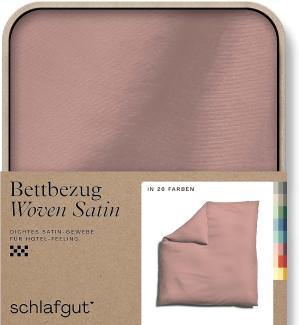 Schlafgut Woven Satin Bettwäsche|Bettbezug einzeln 200x200 cm| purple-mid