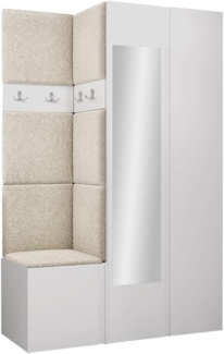 Garderoben-Set Monati XXVI (Farbe: Weiß, Abriamo 03)