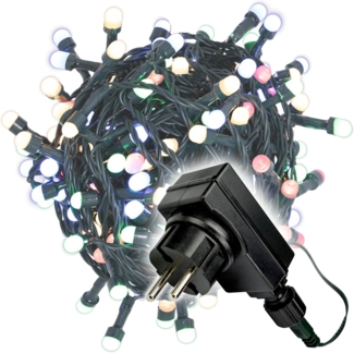 Nipach LED-Lichterkette Weihnachtsbeleuchtung bunt 2x 100er oder 2x 200er