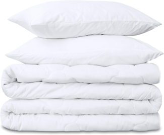 Amazinggirl Microfaserbettdecke Bettdecke 220x200 mit 2 Kissen 80x80 cm Set Ganzjahresdecke 2. Wahl