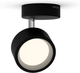 Philips Bracia Spotleuchte, einflammig, 1x5. 5W, warmweiß, schwarz