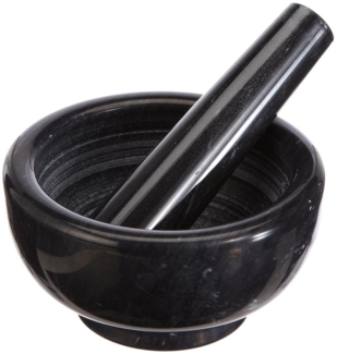 Küchenprofi Mörser 12cm Marmor schwarz
