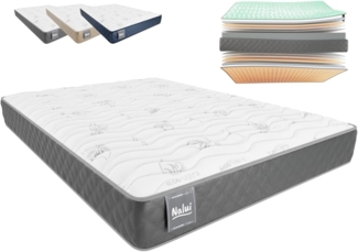 Don Raja Viskoelastische Matratze, Aloe Vera, mehrlagig, Memory-Schaum, Grau, 150x180 cm