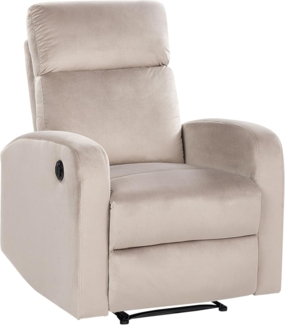 Elektrischer Fernsehsessel VERDAL Samtstoff Taupe