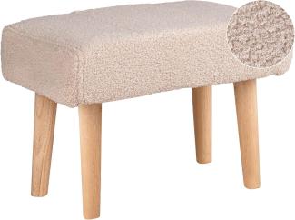 Hocker TAKOMA Helles Beige