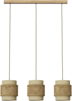 3er Pendelleuchte Morten Creme 70 x 120 cm Vicco