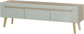 TV-Lowboard Isgard in Pistazie und Eiche 160 cm