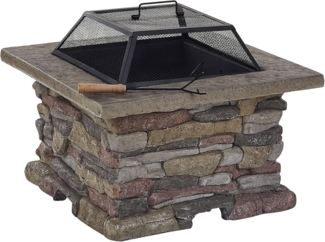 Grill-Feuerstelle KELUD Beton Grau
