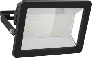 Goobay LED Flutlichtstrahler LED Außenstrahler 100 W Scheinwerfer, LED fest integriert, Neutralweiß, 4000 K / 8500 lm / M16 Kabelverschraubung / Schwarz