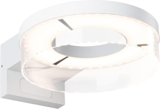 Paulmann 93112 LED Außenwandleuchte Capea Bewegungsmelder weiß 3000K IP44