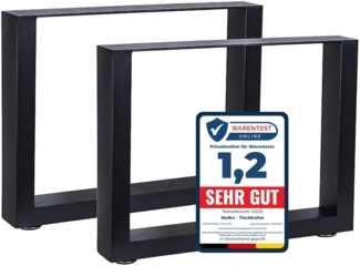 Melko 2X Tischbeine 64x40 cm Tischkufen Tischgestell Tischuntergestell inkl. Bodenschoner