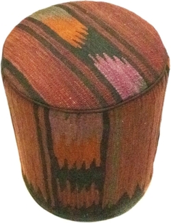 Sonderform,XS / 80 cm Ø Rund & kleiner,Mehrfarbig,Patchwork,Schurwolle,Afghanistan