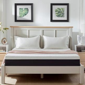 Classic Living matratze 140x190 Cooling Gel Memory Foam Matratze / Atmungsaktiv & Mittelfest / Druckentlastung / Bewegungsisolierung / Haltungssupport / Einfache Einrichtung / 140x190 / 20 cm