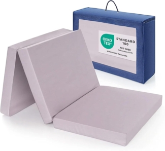 Reisebett-Matratzen Komfort - Grau, Alvi®, 6 cm hoch, Reisebettmatratze 60x120 cm Matratze für Baby Reisebett atmungsaktiv