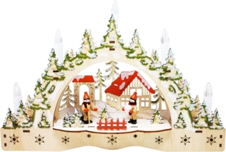 ToCi LED Schwibbogen LED-Kerzenbogen Schwibbogen mit 5 LED-Kerzen Weihnachts-Dekoration (1-tlg)