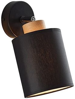 Brilliant Leuchten No. 99410-76 Wandspot Vonnie 1-flammig E27 schwarz holzfarbend