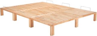 Gigapur Massives Holzbett G56 inkl. Lattenrost und Matratzenbügeln, Liegefläche 300x200 cm Best. aus 3x100 cm (11500)