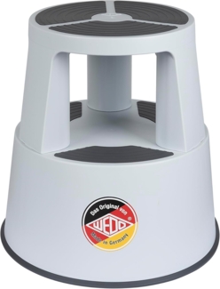 WEDO Rollhocker PP & TPE lichtgrau Höhe mit/ohne Belastung 420/428 mm Oberer-Ø 292 mm Unterer-Ø 424 mm