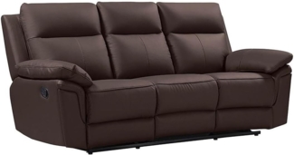 Relaxsofa 3-Sitzer PAKITA - Büffelleder - Braun