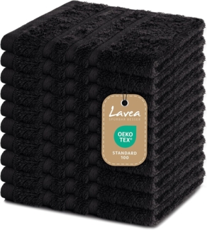Lavea Seiftuch Elena, 30x30cm aus 100% Baumwolle, einzigartig weiche Seiftücher (Set, 10-St), ideal für die schonende Reinigung von Gesicht und Händen