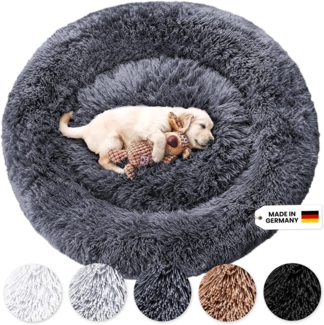 Hundebett Fluffy Plus Dunkelgrau - XL - 120cm