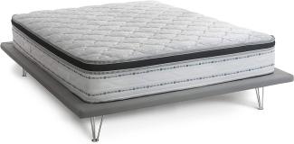 Talamo Italia Single King Matratze, Made in Italy, Herausnehmbare Matratze aus Memory Foam + Gel und Taschenfedern, Anti-Milben und Hypoallergen, cm 90x190 h27