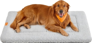 Feandrea Hundedecke, Haustier Decke, für Hunde, Katzen, 120x75 cm, XXL, maschinenwaschbar, trocknergeeignet, rutschfest, hellgrau PPB021G01