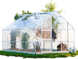 GARMIO® Gewächshaus ARONA Aluminium 6mm 310x250 cm