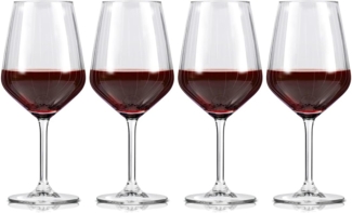 alpina Weingläser Rotwein - Weingläser Set 4 Teilig - Weinglas 50cl - Spülmaschinenfeste Rotweingläser - Wein Geschenk für Rotwein - Glas