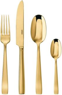 Sambonet Flat Edelstahl / PVD Gold Besteckset 24-tlg. Vollheft / Monoblock