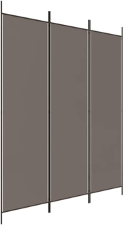 3-tlg. Paravent Anthrazit 150x200 cm Stoff