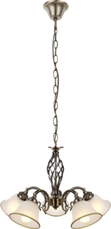 GLOBO LIGHTING Kronleuchter, Leuchtmittel nicht inklusive, Hängelampe Kronleuchter Hängeleuchte Glasleuchte Esszimmer Lampe