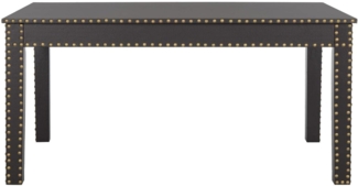 SAFAVIEH Modern Wooden Accent Table, in Dark Brown, 100 X 60 X 50