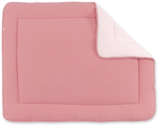 BEMINI Laufstalleinlage Krabbeldecke Pady waffle + jersey bio Indische Rose