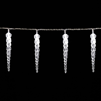 monzana Lichterkette, Eiszapfen Lichterkette 13m Fernbedienung 80 Zapfen