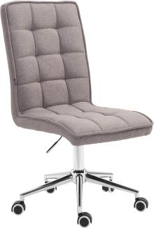 CLP Arbeitshocker Peking V2 Stoff drehbar und stufenlos verstellbar,hellgrau