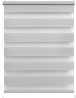 Lichtblick Doppelrollo Lund 80x150 cm (BxL) Grau Verspannt; Klemm- und schraubbar; Lichtdurchlässig und blickdicht