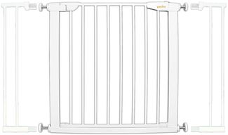 Guardino Türschutzgitter erweiterbar bis 109 cm - Treppenschutzgitter ohne Bohren, 103-109 cm 700010-4 Weiß
