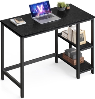 Vasagle Schreibtisch Computertisch, Bürotisch mit 2 Ablagen, 50 x 100 x 76 cm
